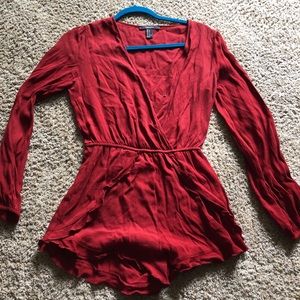Forever 21 Red Romper